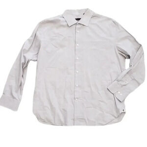 John Varvatos Gray Striped Dress Shirt 17.5